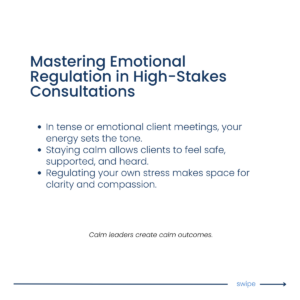 emotional regulation in consultations