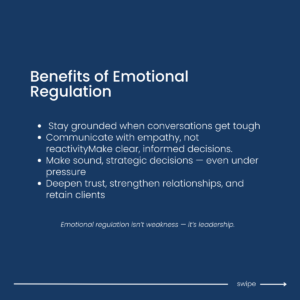 emotional regulation in consultations