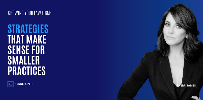 Kerri James | Growing Your Law Firm: Strategies That Make Sense for Smaller Practices law firm growth